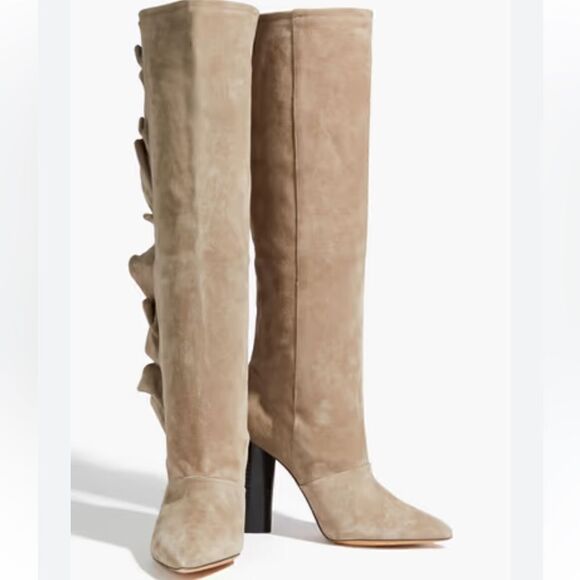 IRO IRO Cidravol ruffle boot size 37 New  flawed - Picture 3 of 10